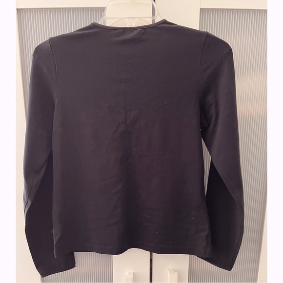 Vintage Ralph Lauren Blue Label Black V-neck Stretch Base Layer - Picture 3 of 3